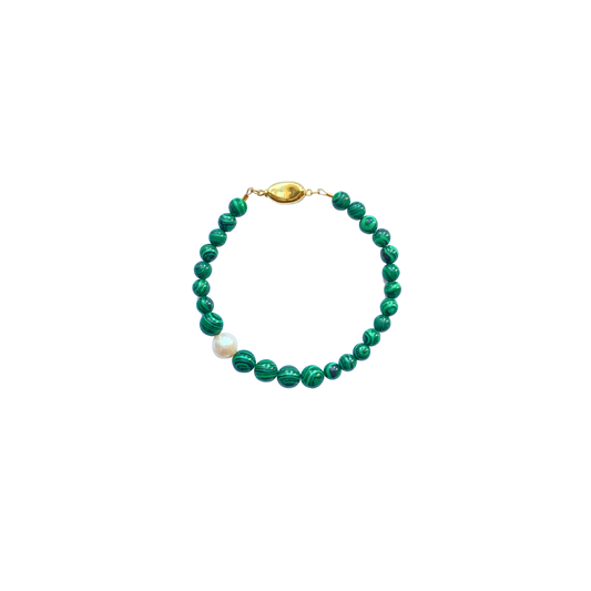 MALACHITE & PEARL Bracelet