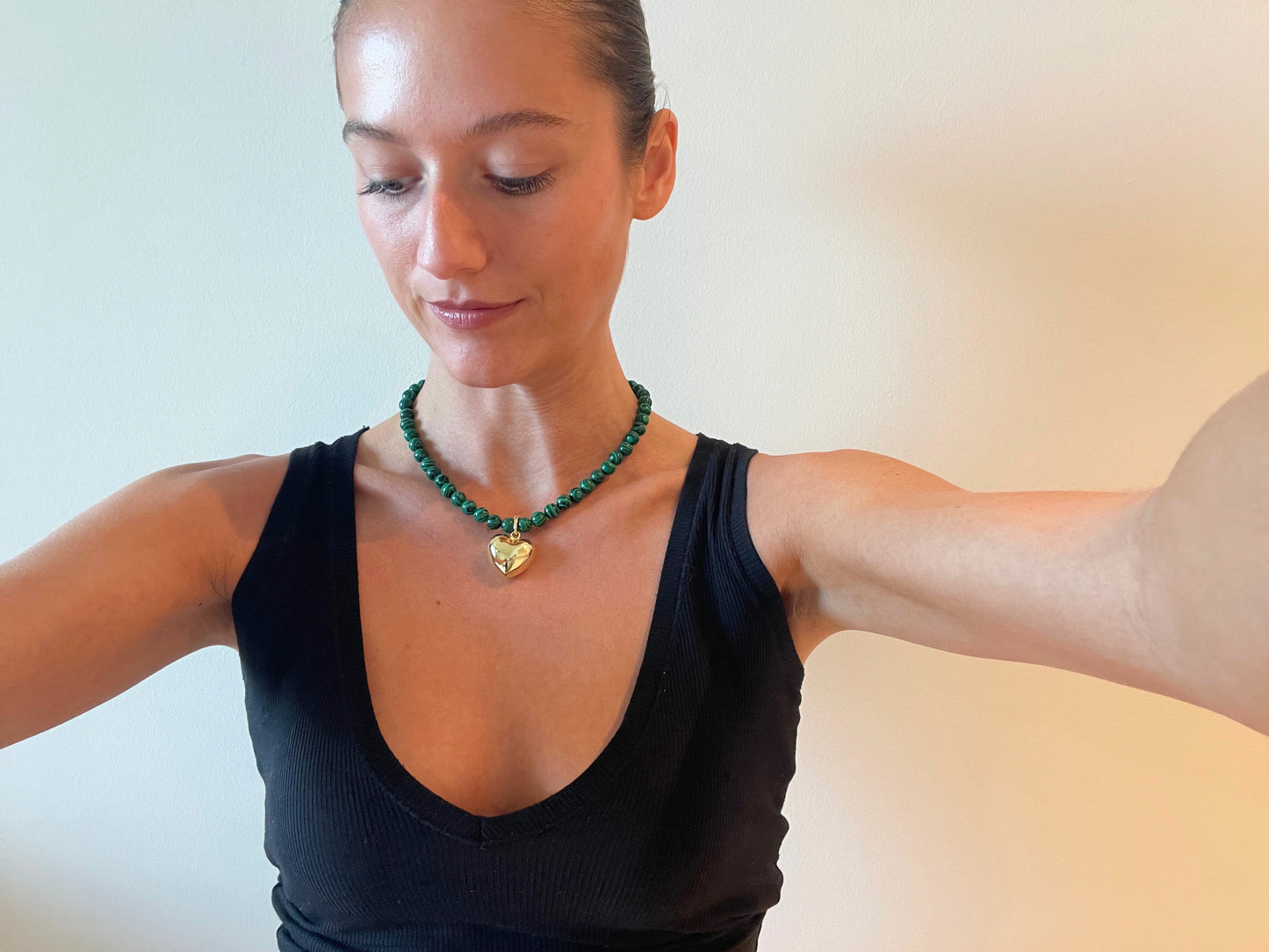 MALACHITE HEART Necklace