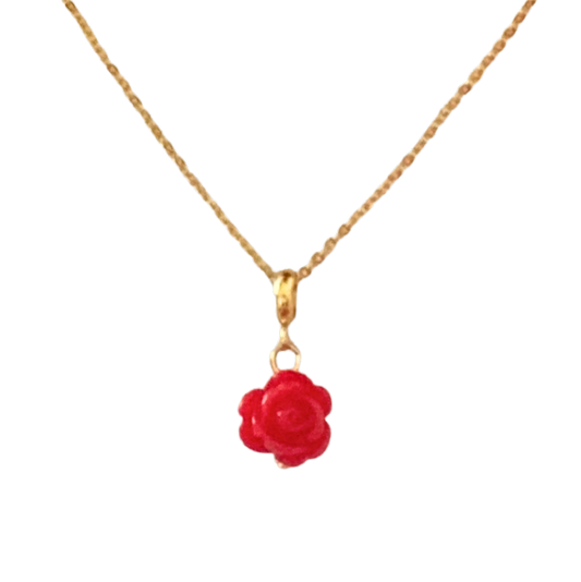 RED ROSE CHARM Necklace