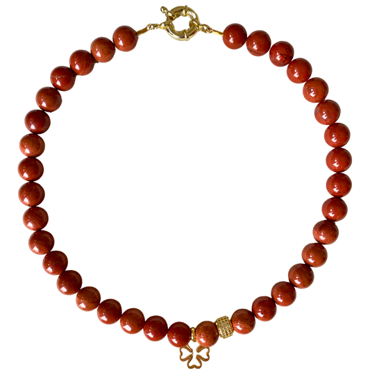 RED JASPER bold Necklace